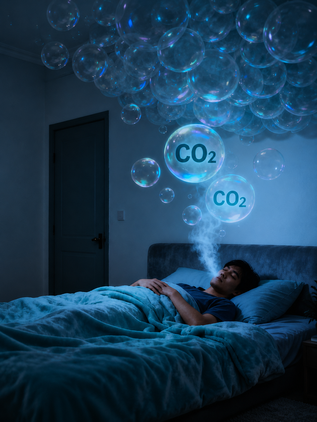 Không khí trong phòng kín tích tụ CO2