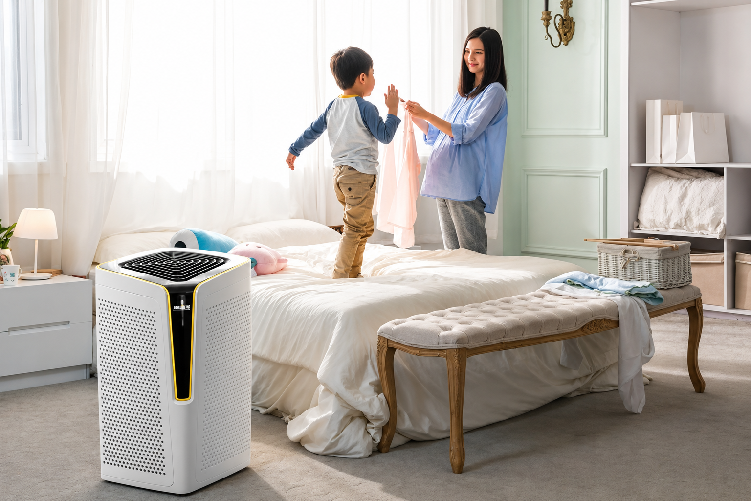 nên bật máy lọc không khí lúc nào